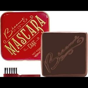 EUC Besame Cosmetics Brown Mascara Cake and Brush